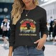 Dont Follow Me I Do Stupid Things For Retro Vintage Skiing Long Sleeve T-Shirt Gifts for Her