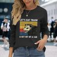 Lets Eat Trash & Get Hit By A Car Opossum Vintage Long Sleeve T-Shirt Gifts for Her