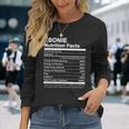 Ebonie Nutrition Facts Name Named Long Sleeve T-Shirt Gifts for Her