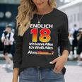 Endlich 18 Ich Kann Alles Ich Weiß Alles Ähm Mama Langarmshirts Geschenke für Sie