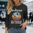 Father’S Day Jiu Jitsu Dad Training Father Vintage Long Sleeve T-Shirt Gifts for Her