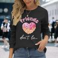 Friends Dont Lie Waffle Lovers Long Sleeve T-Shirt Gifts for Her