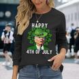 Happy 4Th Of July Confused Joe Biden St Patricks Day V3 Long Sleeve T-Shirt Gifts for Her