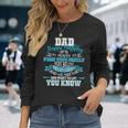 Happy Birthday To My Dad In Heaven Lost Father Memorial Long Sleeve T-Shirt Gifts for Her