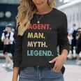 Herren Agent Mann Mythos Legende Langarmshirts Geschenke für Sie