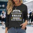 Herren Name Khaled Vorname Namensgeschenke Namenstag Langarmshirts Geschenke für Sie