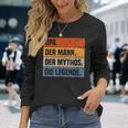 Herren Opa Der Mann Der Mythos Die Legende Großvater Geschenk Langarmshirts Geschenke für Sie