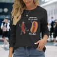 Hot Dog Comic Schwarzes Langarmshirts Oh My God, Are You Okay? Lustiges Design Geschenke für Sie