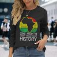Junenth One Month Cant Hold Our History Black History Long Sleeve T-Shirt Gifts for Her