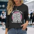 Just A Girl Who Loves Cats Cute Cat For Women Girls Long Sleeve T-Shirt Gifts for Her
