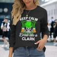 Keep Calm And Drink Like A Clark St Patricks Day Lucky Long Sleeve T-Shirt Gifts for Her