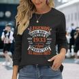 Legend 1933 Vintage 90Th Birthday Born In January 1933 Long Sleeve T-Shirt Gifts for Her