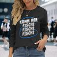 Lustiges Angeln Fischer Geschenk Fischen Angler Köder Rute Langarmshirts Geschenke für Sie