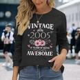 Made In 2005 18 Year Old 18Th Birthday For Girl Women Long Sleeve T-Shirt Gifts for Her