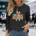Mama Bunny Retro Groovy Bunny Mom Mommy Happy Easter Day Long Sleeve T-Shirt T-Shirt Gifts for Her