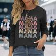 Mama Lightning Bolt Leopard Cheetah Mama Mini Matching Men Women Long Sleeve T-Shirt T-shirt Graphic Print Gifts for Her