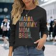 Mama Mommy Mom Bruh Mommy And Me Leopard Long Sleeve T-Shirt T-Shirt Gifts for Her