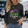 Mardi Gras Cruise Ship Beads Vacation Cruising Carnival Men Women Long Sleeve T-shirt Graphic Print Unisex Gifts for Her