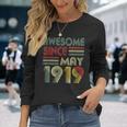 May 1919 Shirt 100 Years Old 100Th Birthday Decorations Long Sleeve T-Shirt T-Shirt Gifts for Her