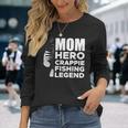 Mom Hero Crappie Fishing Legend Muttertag V2 Langarmshirts Geschenke für Sie