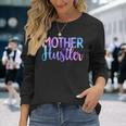 Mother Hustler Entrepreneur Mom Watercolor Long Sleeve T-Shirt T-Shirt Gifts for Her