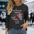 Mother Veterans Day My Favorite Veteran Is My Mom Proud Son Long Sleeve T-Shirt T-Shirt Gifts for Her