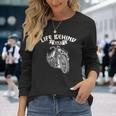 Motorcycle Life Biker Behind Bars Long Sleeve T-Shirt Gifts for Her