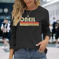 Oneil Surname Retro Vintage 80S 90S Birthday Reunion Long Sleeve T-Shirt T-Shirt Gifts for Her