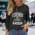 Personalisiertes Legends Are Named Andon Langarmshirts, Sternen-Design Unisex Geschenke für Sie