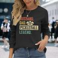 Pickleball Husband Dad Legend Vintage Fathers Day Long Sleeve T-Shirt Gifts for Her