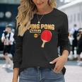 Ping Pong Ninja Tischtenniskelle Langarmshirts Geschenke für Sie