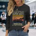Pontoon Captain Boaters Or Boat Driving Lovers Long Sleeve T-Shirt Gifts for Her