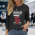 Pooldead Installing Muscles Please Wait Long Sleeve T-Shirt Geschenke für Sie