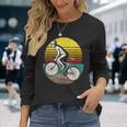 Radfahrer-Silhouette Langarmshirts im Retro-Stil der 70er, Vintage-Design Geschenke für Sie