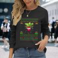 Radishes Lover Xmas Lighting Santa Ugly Radishes Christmas Long Sleeve T-Shirt Gifts for Her