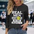 Real Men Stay Out Of The Kitchen Pickleball Paddleball Tshirt Long Sleeve T-Shirt Gifts for Her