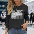 Red Friday Remember Everyone Deployed Veteran Gift Men Women Long Sleeve T-shirt Graphic Print Unisex Gifts for Her