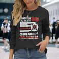 I Back The Red For My Son Proud Dad Of A Firefighter Fathers Long Sleeve T-Shirt Gifts for Her