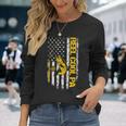 Reel Cool Pa Fishing Dad Joke Usa Flag Fathers Day Long Sleeve T-Shirt Gifts for Her