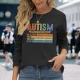 Retro In April We Wear Blue Puzzle Autism Awareness Month Long Sleeve T-Shirt T-Shirt Gifts for Her