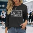 Retro Musik Kassette Skizze Vintage Audio Zeichnung Langarmshirts Geschenke für Sie