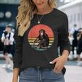 Retro Vintage Chimpanzee Monkey Wild Forest Animal Long Sleeve T-Shirt T-Shirt Gifts for Her