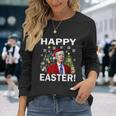 Santa Biden Happy Easter Christmas Long Sleeve T-Shirt Gifts for Her