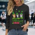 Shenanigan Squad St Patricks Day Leprechaun Cat Lover Long Sleeve T-Shirt Gifts for Her