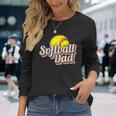 Softball Dad Retro Vintage Softball Dad Long Sleeve T-Shirt Gifts for Her