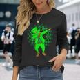St Patricks Day Dabbing Leprechaun Irish Green Long Sleeve T-Shirt Gifts for Her