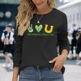 St Patricks Day Horseshoe Peace Love St Patricks Day Long Sleeve T-Shirt Gifts for Her