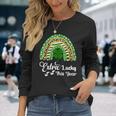 St Pattys Pregnancy Announcement St Patricks Day Pregnant Long Sleeve T-Shirt Gifts for Her