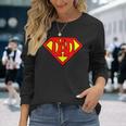 Superdad Super Dad Super Hero Superhero Fathers Day Vintage Long Sleeve T-Shirt Gifts for Her