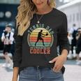 Tennis Player Father Dad Tennis Vintage Retro Long Sleeve T-Shirt Gifts for Her